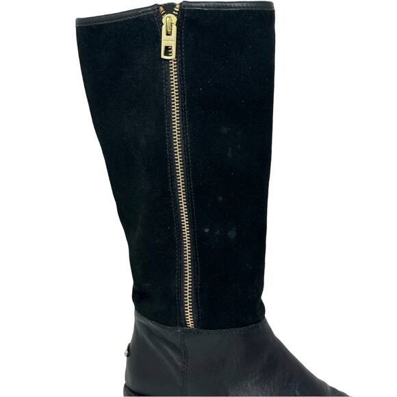 Coach Bailey Safari Boot - Leather & Shearling SUEDED Long Boot - Picture 3 of 14